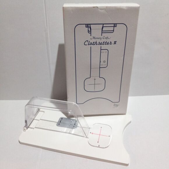 Janome Memory Craft Clothsetter III Embroidery Placement Tool-Original Box - Picture 1 of 10